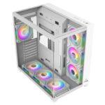 CHASIS ATX ICEBERG CRYSTAL CUBE XL 7 FAN BLANCO ARGB - Imagen 2