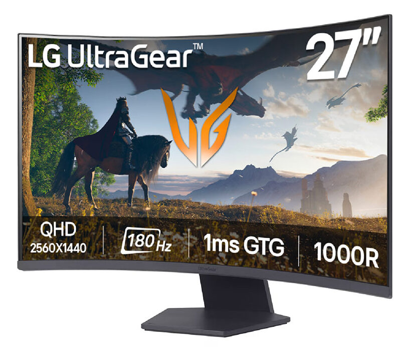 15358_1 MONITOR LG LED CURVO 27" QHD (27GS60QC-B) - Imagen 1