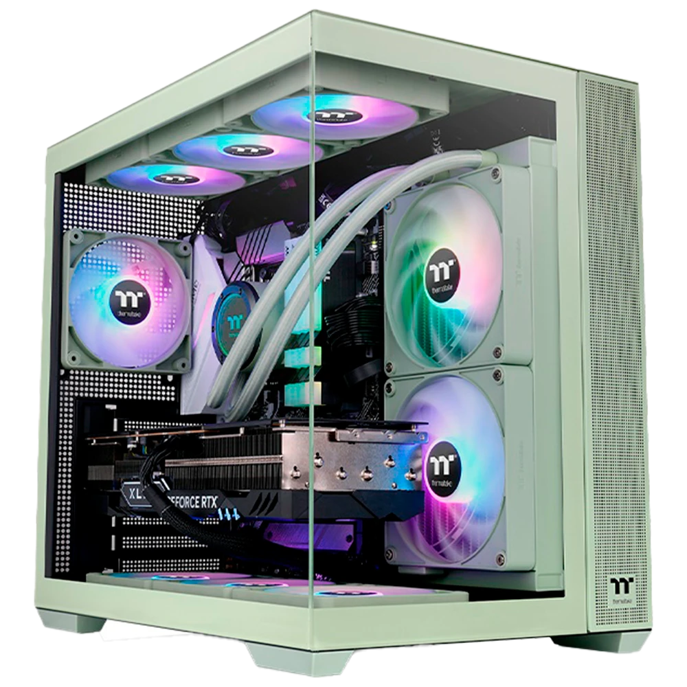 380 CAJA THERMALTAKE VIEW 380 GT VERDE MATCHA - Imagen 1