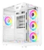 CHASIS MID-TOWER ICEBERG CRYSTAL CUBE S NEGRO Y BLANCO - Imagen 2