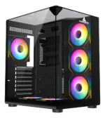 CHASIS MID-TOWER ICEBERG CRYSTAL CUBE S NEGRO Y BLANCO