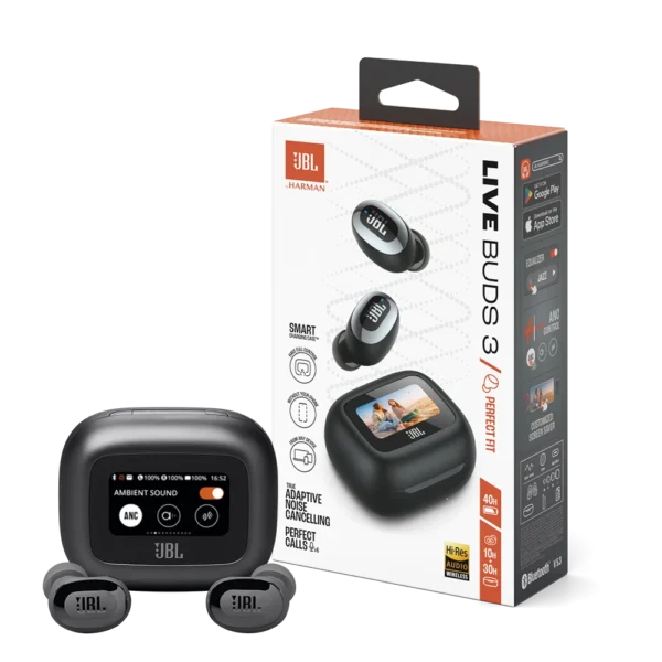 AUDIFONOS JBL LIVE BUDS 3 NEGROS (BLUETOOTH)