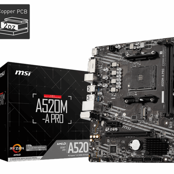 BOARD MSI A520M A PRO AM4