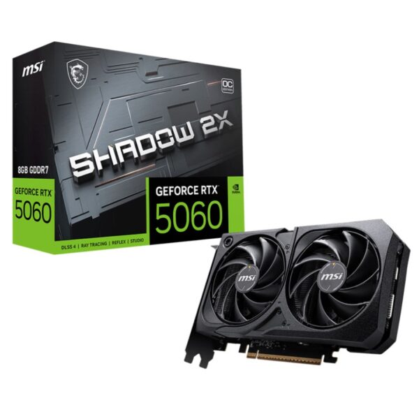 TARJETA DE VIDEO MSI SHADOW 2X RTX 5060 8GB