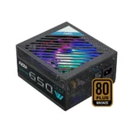 FUENTE AZZA 650W 80 PLUS BRONCE RGB - Imagen 2