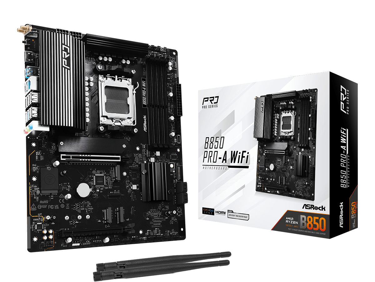 B850 Pro-A WiFi(L1) BOARD ASROCK B850 PRO-A WIFI DDR5 - Imagen 1