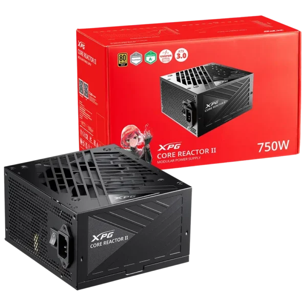 FUENTE DE PODER XPG CORE REACTOR II VE 750W 80 PLUS GOLD (FULL MODULAR)