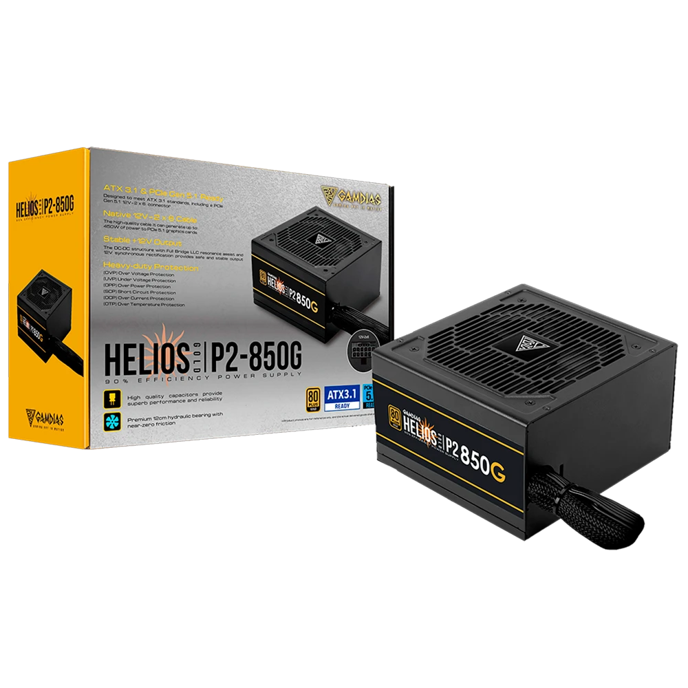 Product_2025111515264024655930.PNG FUENTE DE PODER GAMDIAS HELIOS P2-850G 80 PLUS GOLD (FULL MODULAR) - Imagen 1