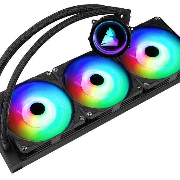 REFRIGERACION LIQUIDA INFINITE 360 ICEBERG GAMING ARGB BLANCA Y NEGRA
