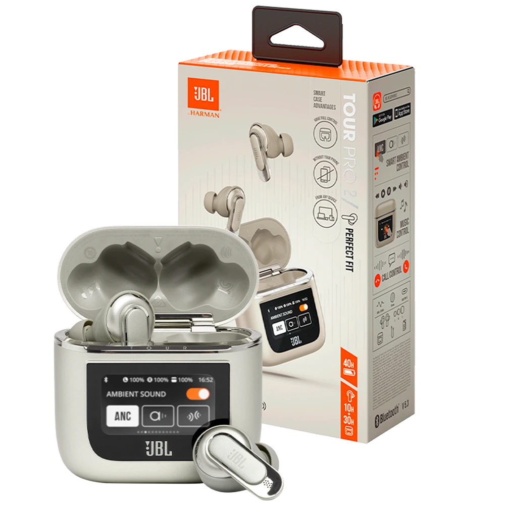 Product_202504231536281393184589.PERFIL AUDÍFONOS JBL TOUR PRO 2 CHAMPAÑA (NOISE CANCELLING) - Imagen 1
