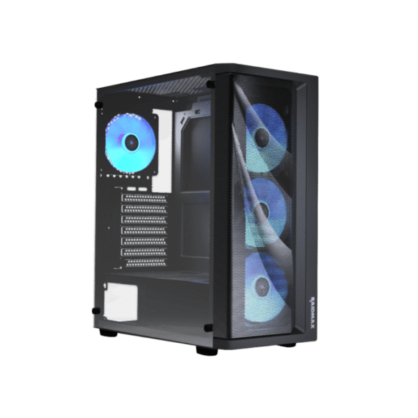 CAJA RAIDMAX MESHIAN X922 4 VENTILADORES BLUE V. TEMPLADO