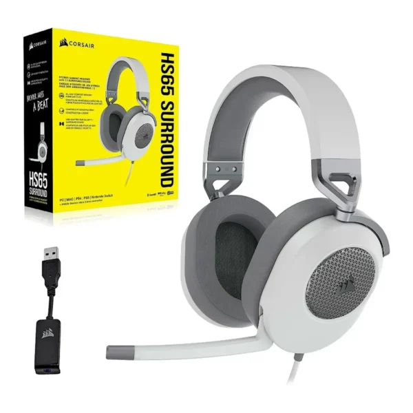 DIADEMA SURROUND CORSAIR HS65 BLANCO