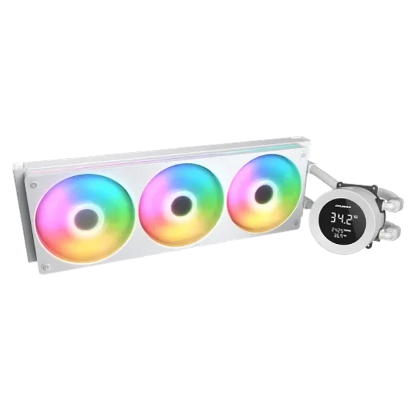 REFRIGERACION LIQUIDA COUGAR POSEIDON VISTECK L360 WHITE PANTALLA