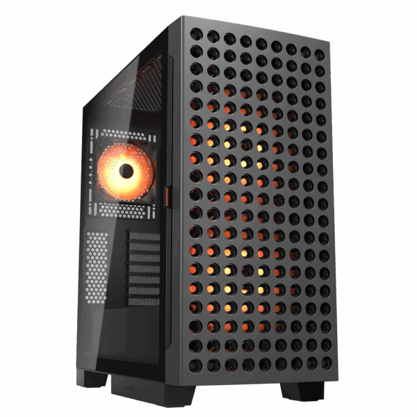 CAJA COUGAR AIRFACE ECO RGB NEGRA 3 FAN ARGB V TEMPLADO