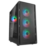 CHASIS COUGAR AIRFACE PURE RGB NEGRA 4 FAN RGB
