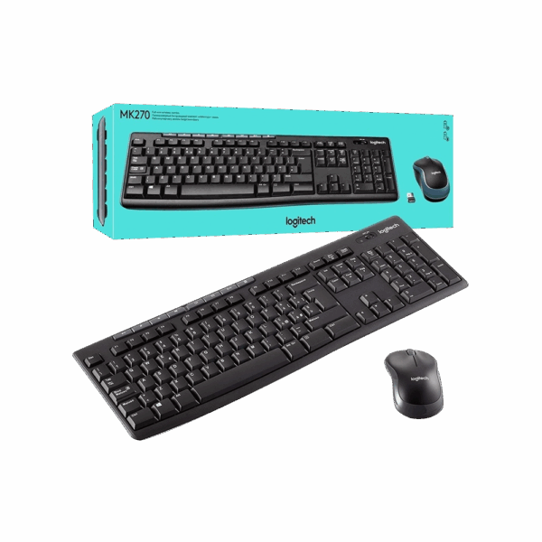COMBO TECLADO Y MOUSE INALAMBRICO LOGITECH MK270