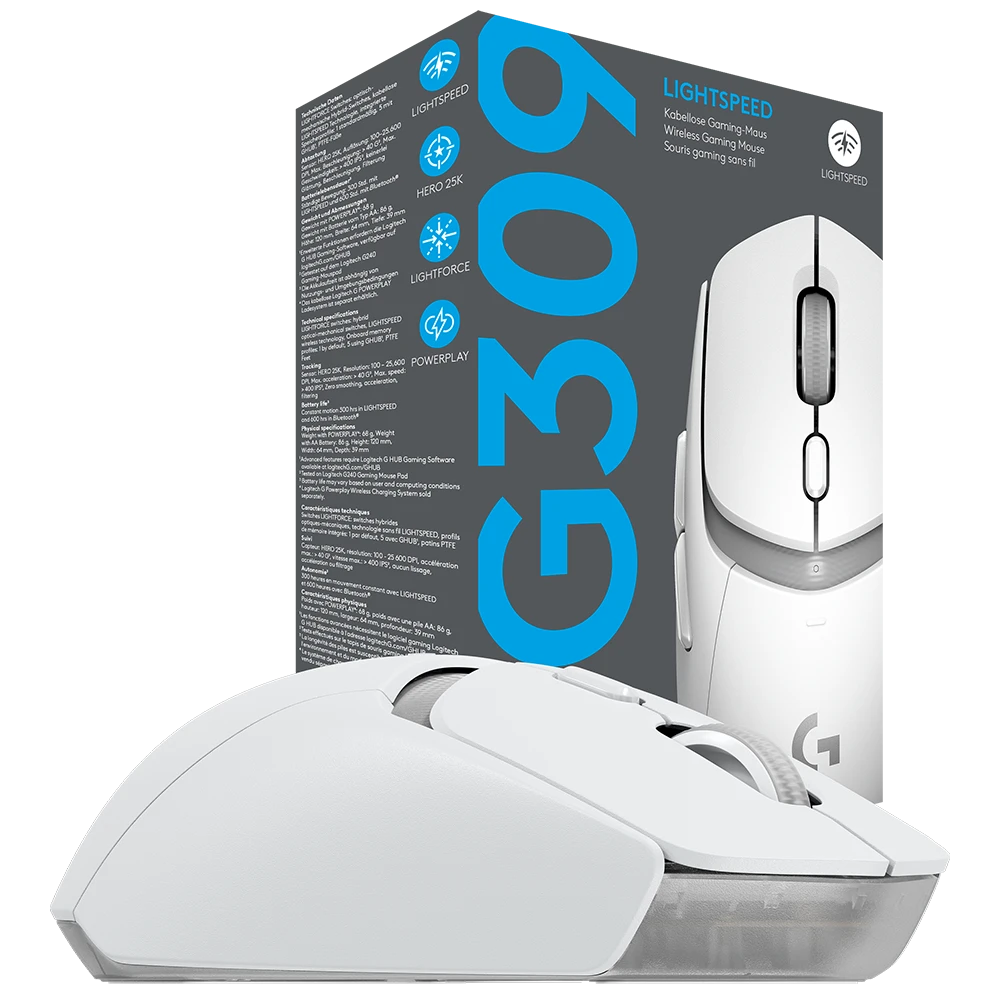 Product_202408261229051216847962.perfilPNG-blanco MOUSE GAMER INALAMBRICO LOGITECH G309 LIGHTSPEED BLANCO - Imagen 1