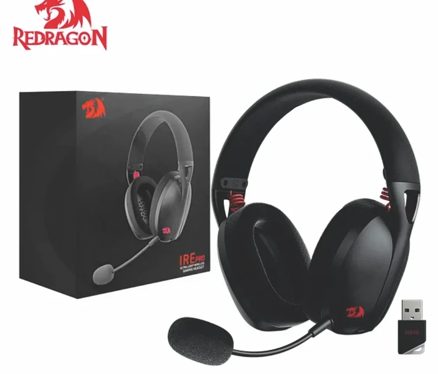 REDRAGON-IRE-INALAMBRICA-2-e1724796125112 DIADEMA REDRAGON IRE PRO (H848) NEGRA - Imagen 1