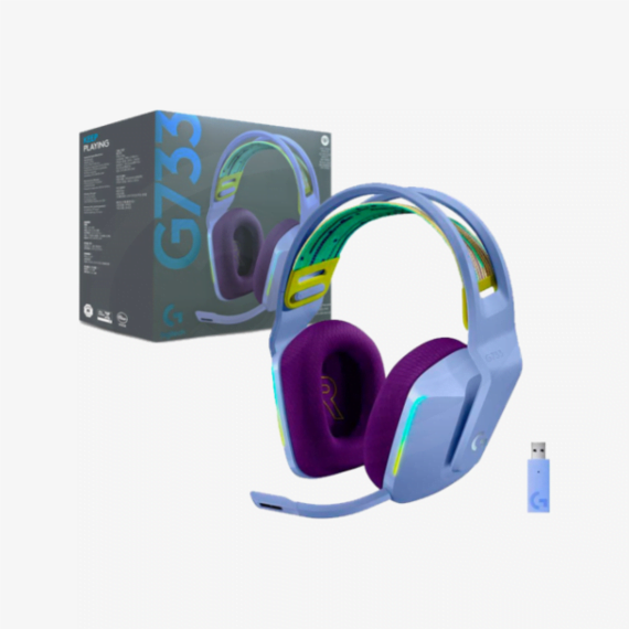 DIADEMA LOGITECH LILA RGB (G733)