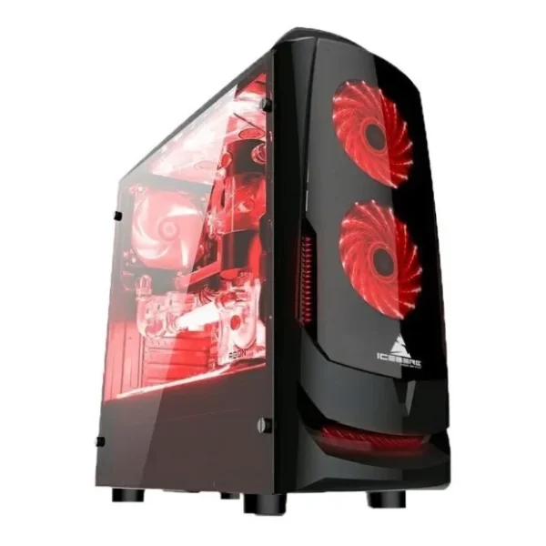 CAJA ICEBERG GATE 9 NEGRA 3 VENTILADORES