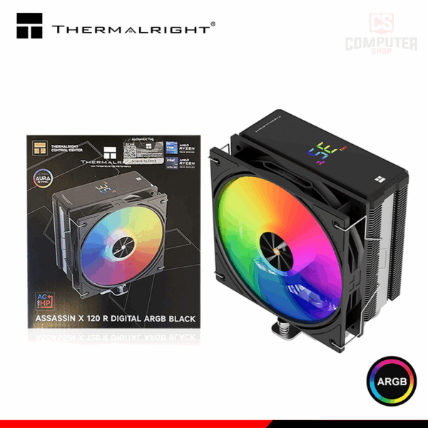 DISIPADOR THERMALRIGHT ASSASSIN X 120 R DIGITAL BLACK (NEGRA)
