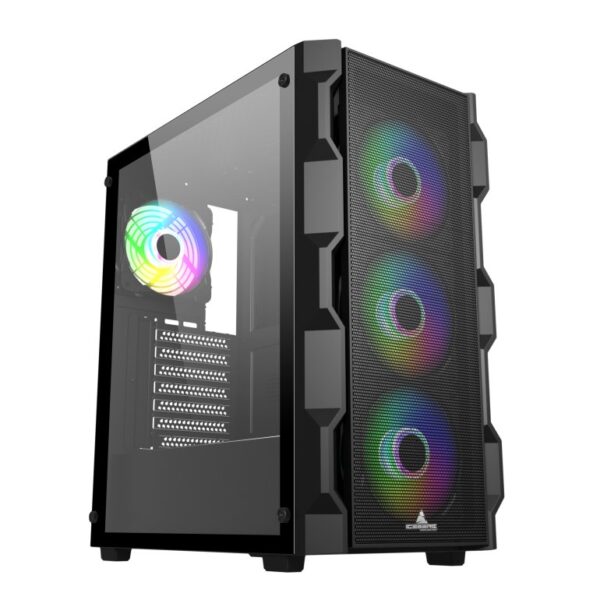 CAJA ICEBERG TITAN M4 7 VENTILADORES ARGB V. TEMPLADO