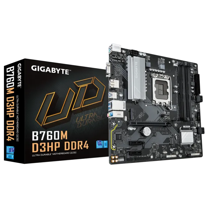 670 BOARD GIGABYTE B760M-D3HP DDR4 - Imagen 1