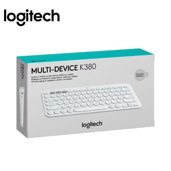 TECLADO INALAMBRICO BLUETOOTH LOGITECH PEBBLE KEYS 2 K380 BLANCO