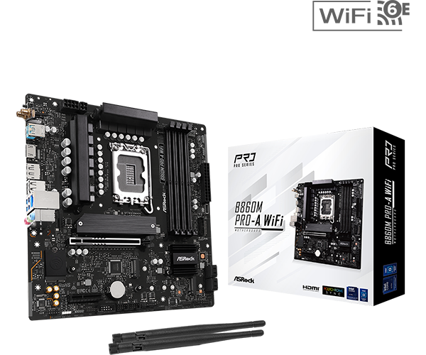 BOARD ASROCK B860M PRO-A WIFI DDR5 LGA 1851 CORE ULTRA