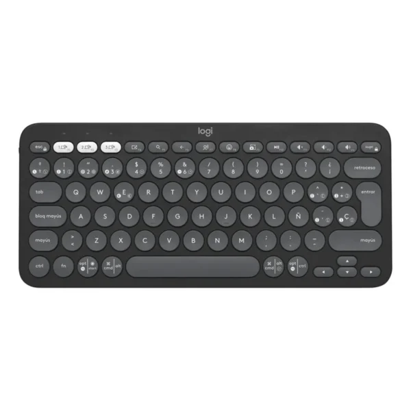 TECLADO INALAMBRICO BLUETOOTH LOGITECH PEBBLE KEYS 2 K380 NEGRO