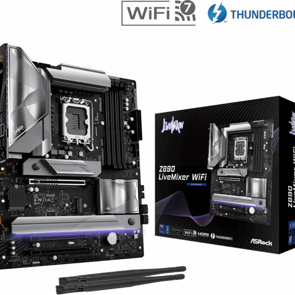 BOARD ASROCK Z890 LIVEMIXER WIFI DDR5 LGA 1851 CORE ULTRA