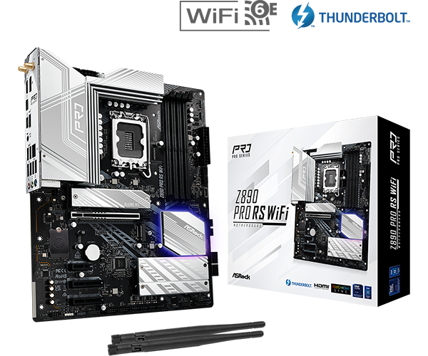 BOARD ASROCK Z890 PRO RS WIFI DDR5 LGA 1851 CORE ULTRA