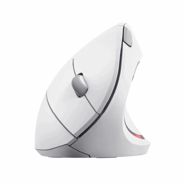 MOUSE INALAMBRICO ERGONOMICO TRUST VERTO BLANCO Y NEGRO