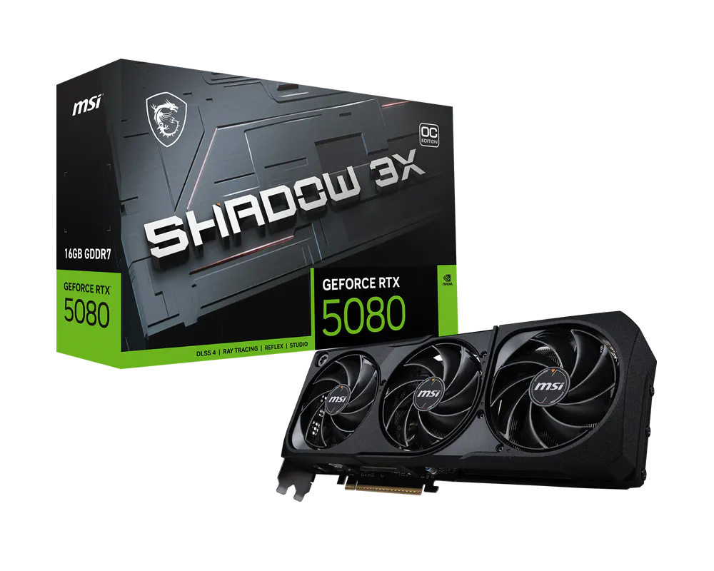 product_17370831134a3d92546c2123c788594ad0222631aa TARJETA DE VIDEO MSI SHADOW 3X OC GEFORCE RTX 5080 16GB - Imagen 1