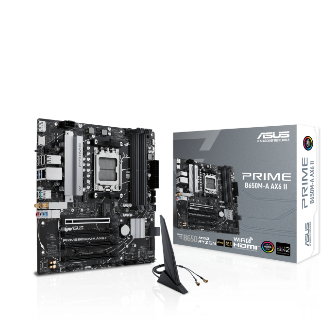 w692 (4) BOARD ASUS PRIME B650M - A AX6 II AM5 - Imagen 1
