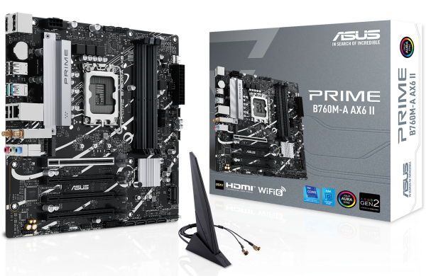 w692 BOARD ASUS PRIME B760M-A AX6 II WIFI DDR5 - Imagen 1