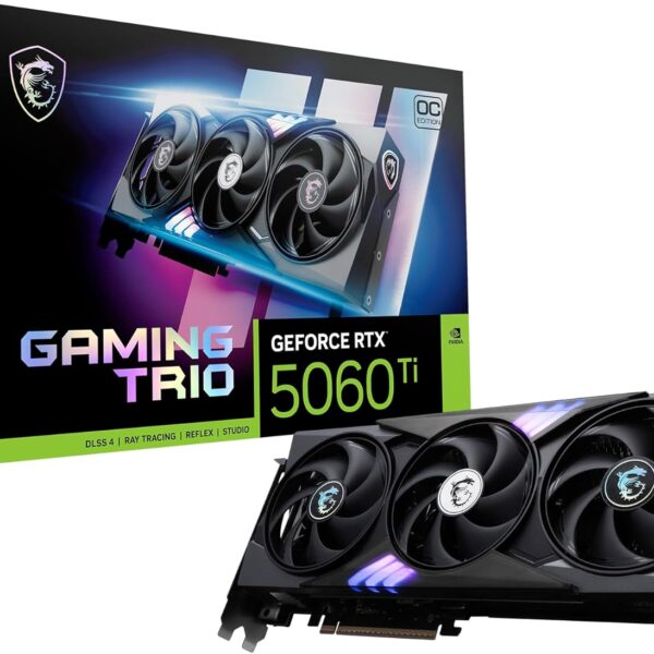 TARJETA DE VIDEO MSI RTX 5060 TI GAMING TRIO 8GB DDR7
