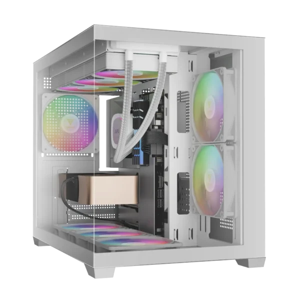 CHASIS MID-TOWER GAMDIAS AURA GC10M V2 3 FAN BLANCA