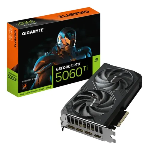 TARJETA DE VIDEO GIGABYTE GEFORCE RTX 5060TI WINDFORCE OC 16G (OPEN BOX)