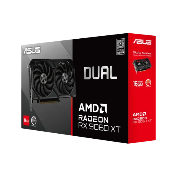 TARJETA GRAFICA ASUS RX9060 XT DUAL DDR6 16GB