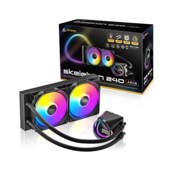 REFRIGERACION LIQUIDA ANTEC SKELETON 240 ARGB NEGRO