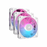 KIT VENTILADOR X3 CORSAIR ICUE LINK RX120 MAGNETICOS RGB BLANCOS - Imagen 2
