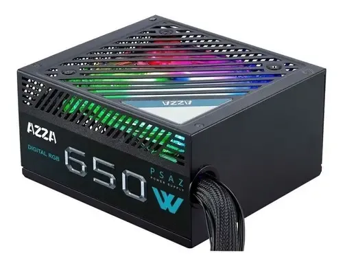 FUENTE DE PODER AZZA 650W 80 PLUS BRONZE RGB