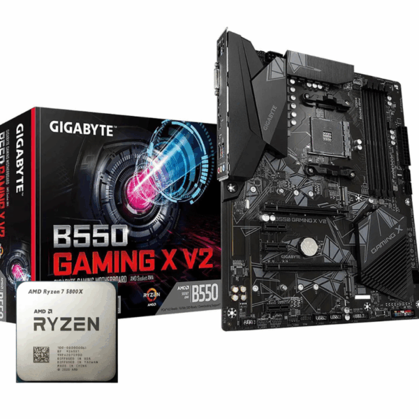 COMBO BOARD GIGABYTE B550 + RYZEN 7 5800X
