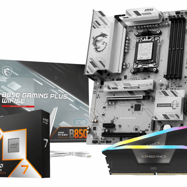 COMBO BOARD B850 GAMING PLUS + KIT 32GB (16X2) 6400MHZ + RYZEN 7 9850X3D