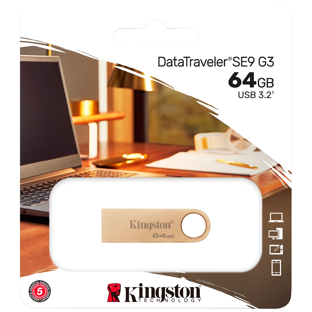 Product_20240327140921507623274.64-2 MEMORIA USB KINGSTON DATATRAVELER SE9 G3 64GB 3.2 - Imagen 1