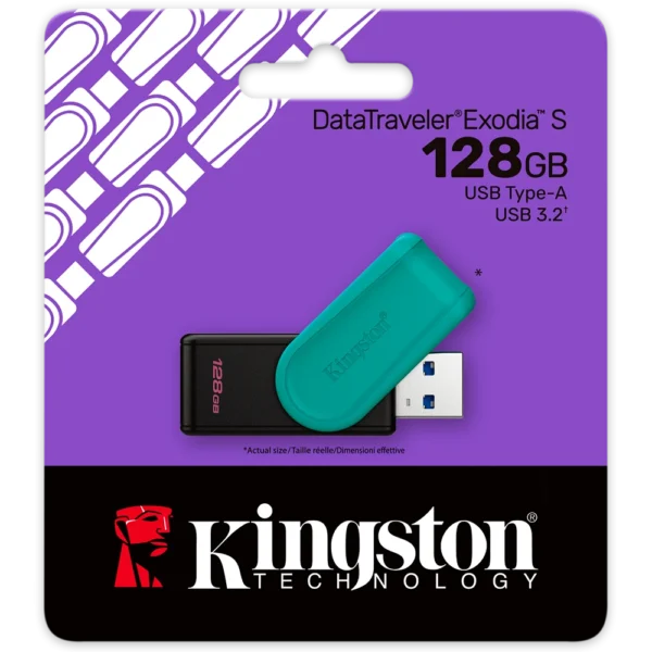 MEMORIA USB KINGSTON DATATRAVELER EXODIA S 128GB 3.2