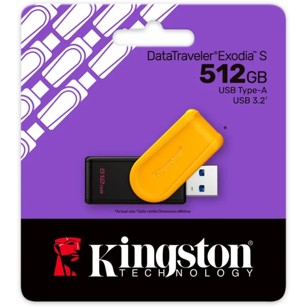 MEMORIA USB KINGSTON DATATRAVELER EXODIA S 256GB 3.2