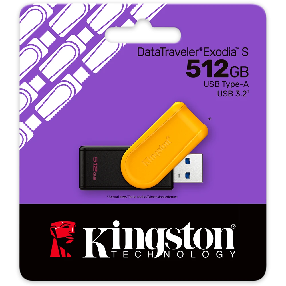 Product_202508081600561027466951.512GB MEMORIA USB KINGSTON DATATRAVELER EXODIA S 256GB 3.2 - Imagen 1