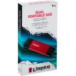 SSD EXTERNO KINGSTON DUAL PORTABLE 1TB USB-A USB-C